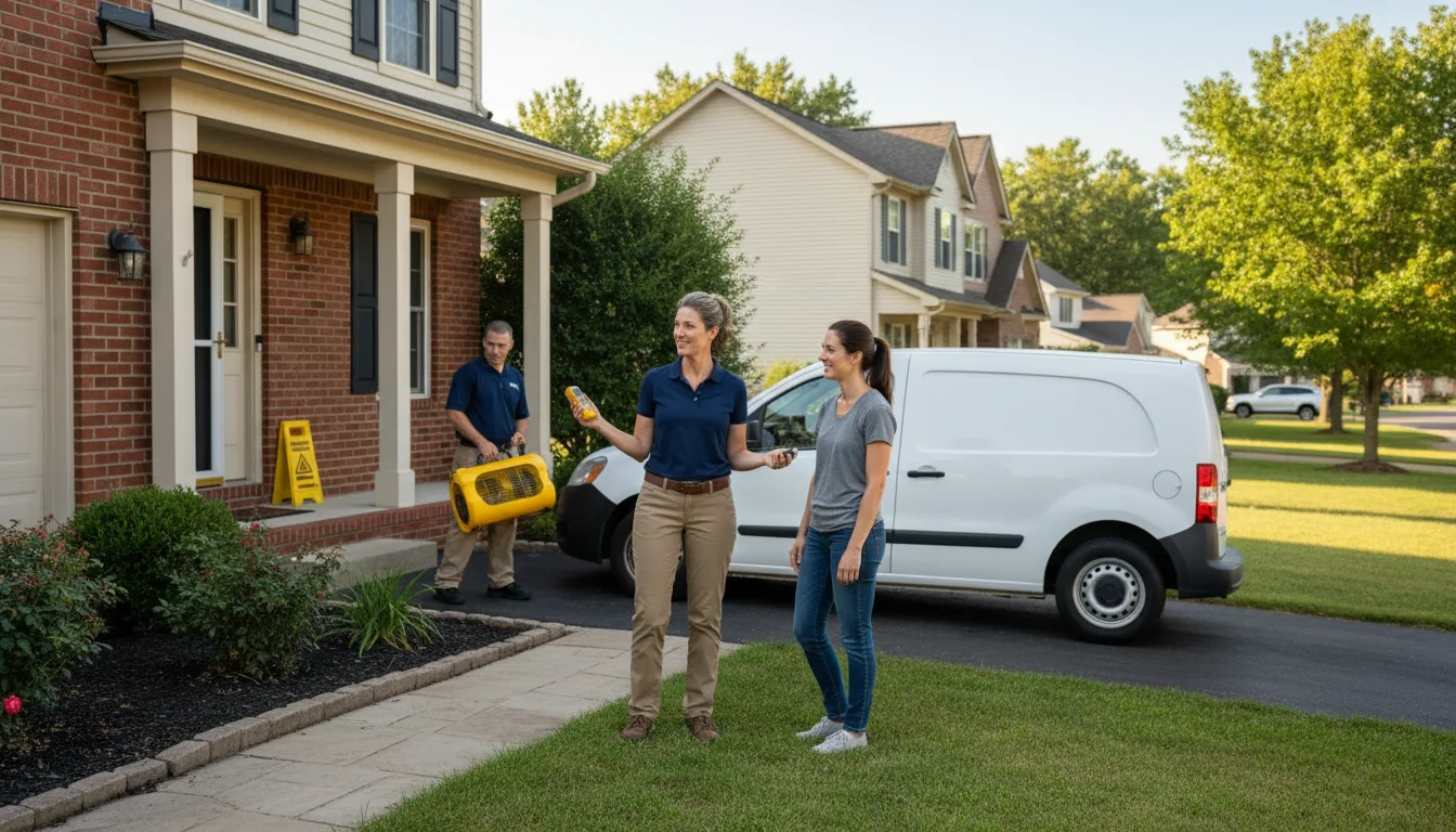 Water restoration image for Dehumidification And Cleanup Services in Clifton Hill, MO